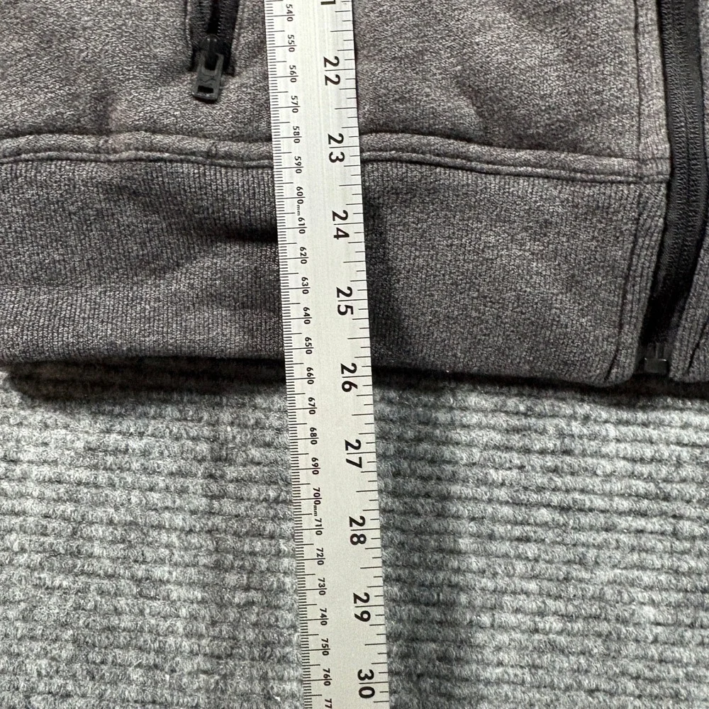 Hollister Kids Small Black Gray Colorblock Sherpa Lined Full Zip Hooded Jacket